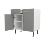 Base Drawerline 800 Assembled Kitchen Unit matt dust grey