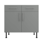 Base Drawerline 900 Assembled Kitchen Unit matt dust grey