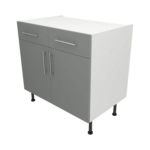 Base Drawerline 900 Assembled Kitchen Unit matt dust grey
