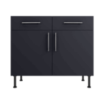 Base Drawerline 1000 Assembled Kitchen Unit Matt Indigo Blue