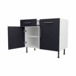 Base Drawerline 1000 Assembled Kitchen Unit Matt Indigo Blue