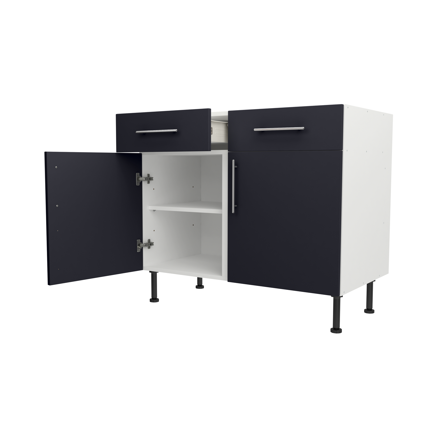 Base Drawerline 1000 Assembled Kitchen Unit Matt Indigo Blue