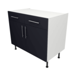 Base Drawerline 1000 Assembled Kitchen Unit Matt Indigo Blue