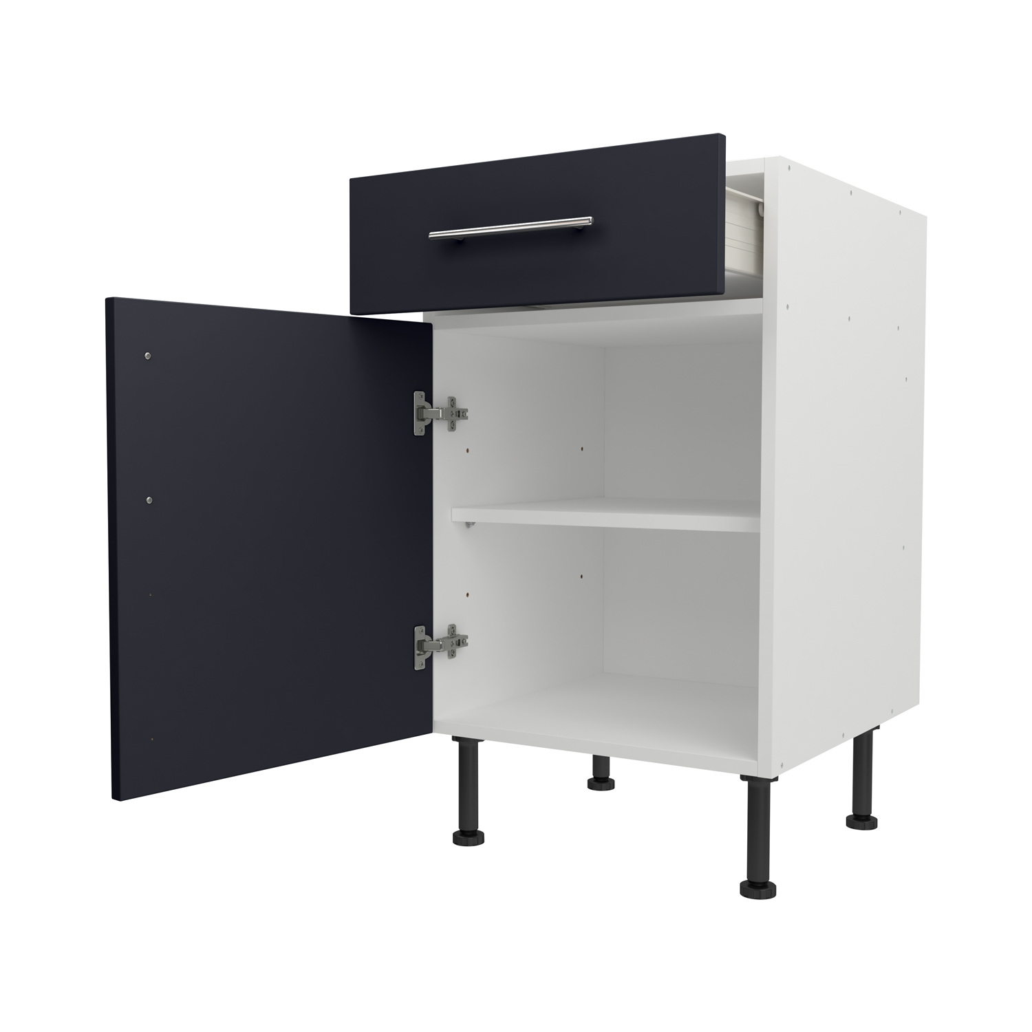 Base Drawerline 500 Assembled Kitchen Unit Matt Indigo Blue