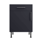 Base Drawerline 600 Assembled Kitchen Unit Matt Indigo Blue
