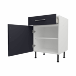 Base Drawerline 600 Assembled Kitchen Unit Matt Indigo Blue
