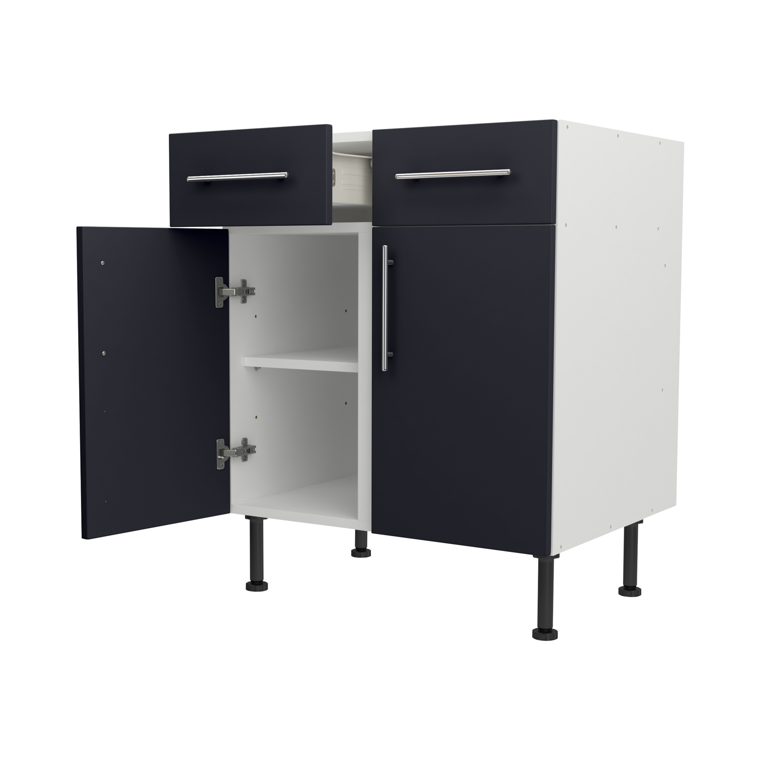 Base Drawerline 700 Assembled Kitchen Unit Matt Indigo Blue
