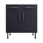 Base Drawerline 800 Assembled Kitchen Unit Matt Indigo Blue