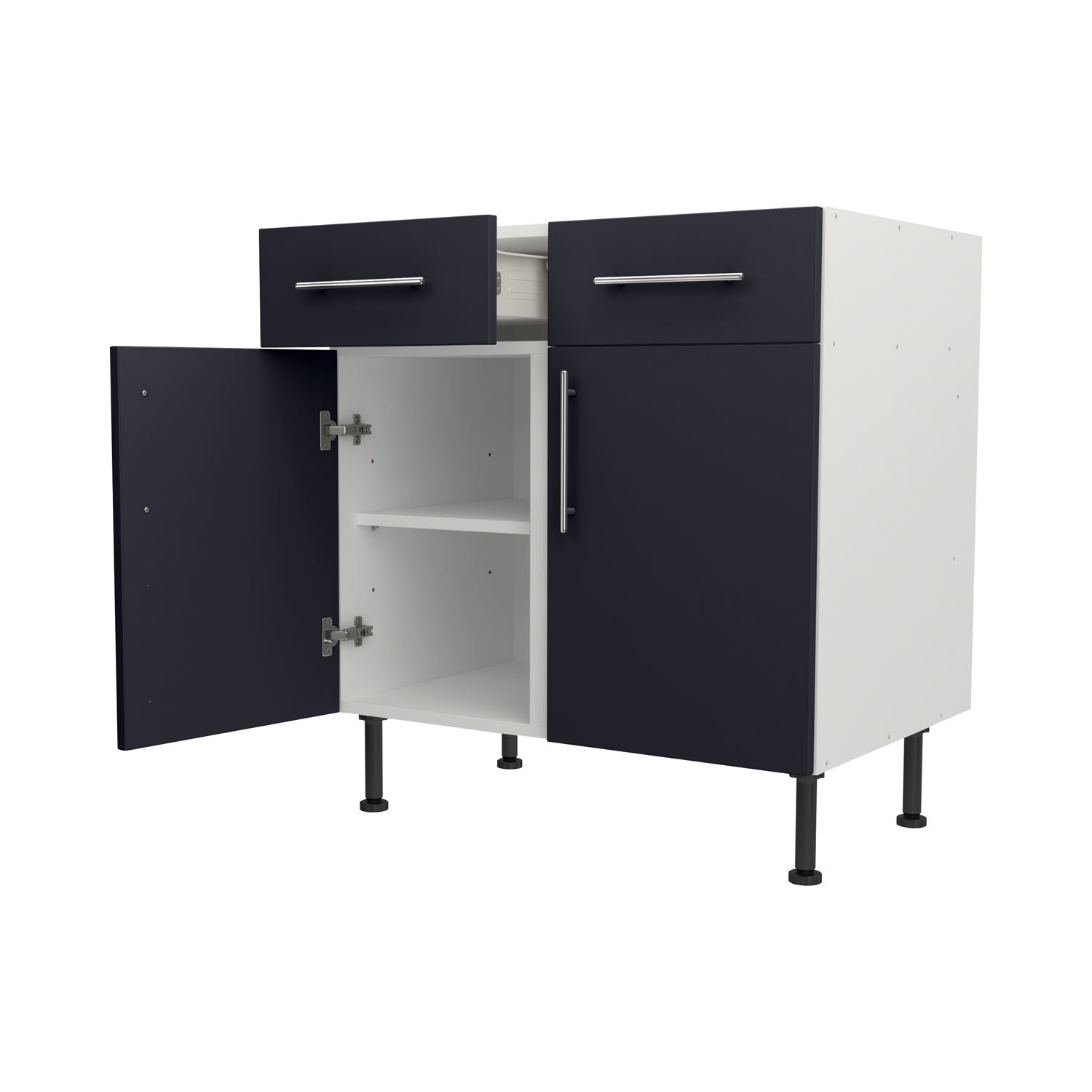 Base Drawerline 800 Assembled Kitchen Unit Matt Indigo Blue