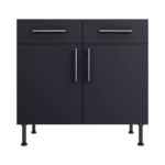 Base Drawerline 900 Assembled Kitchen Unit Matt Indigo Blue