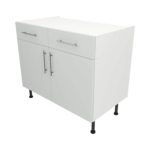 Base Drawerline 1000 Assembled Kitchen Unit matt light grey
