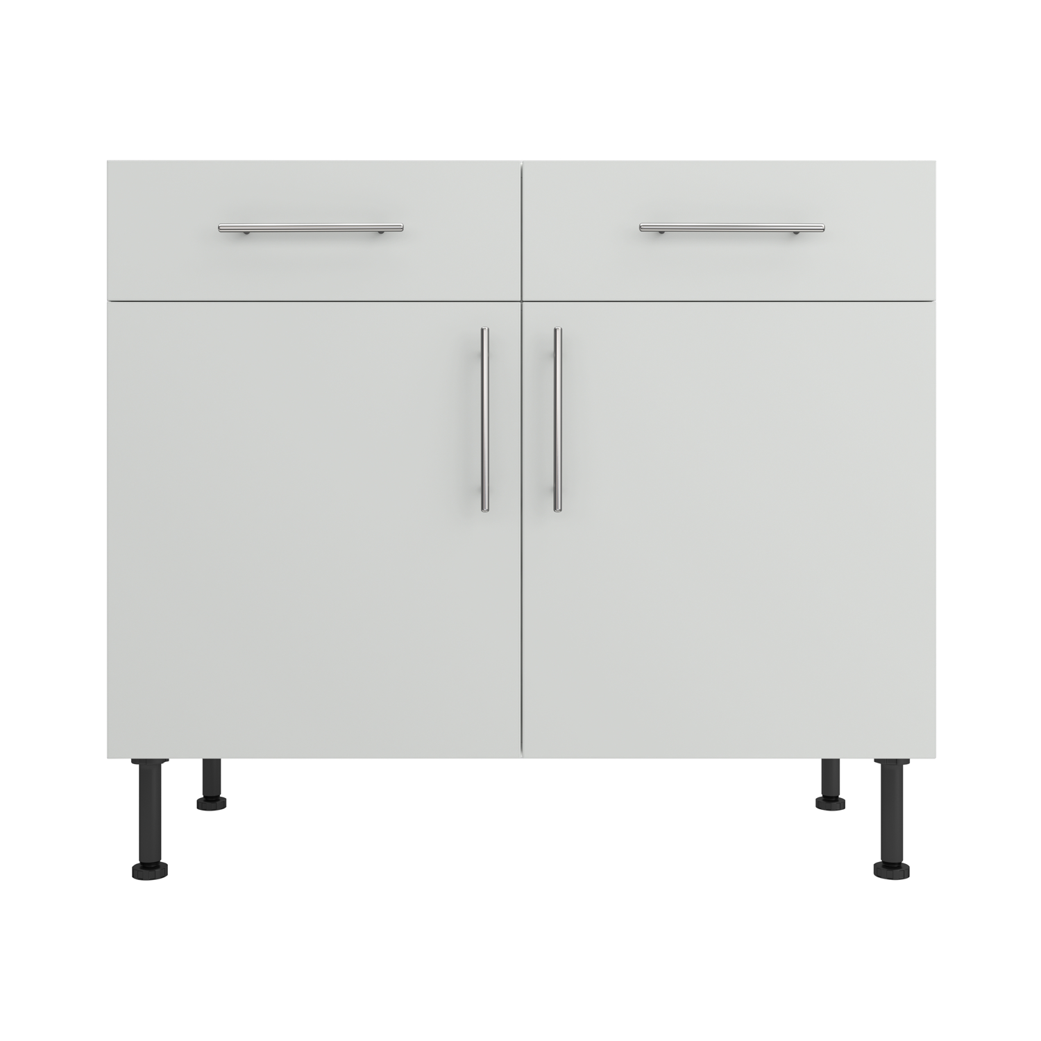 Base Drawerline 1000 Assembled Kitchen Unit matt light grey