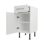 Base Drawerline 400 Assembled Kitchen Unit matt light grey