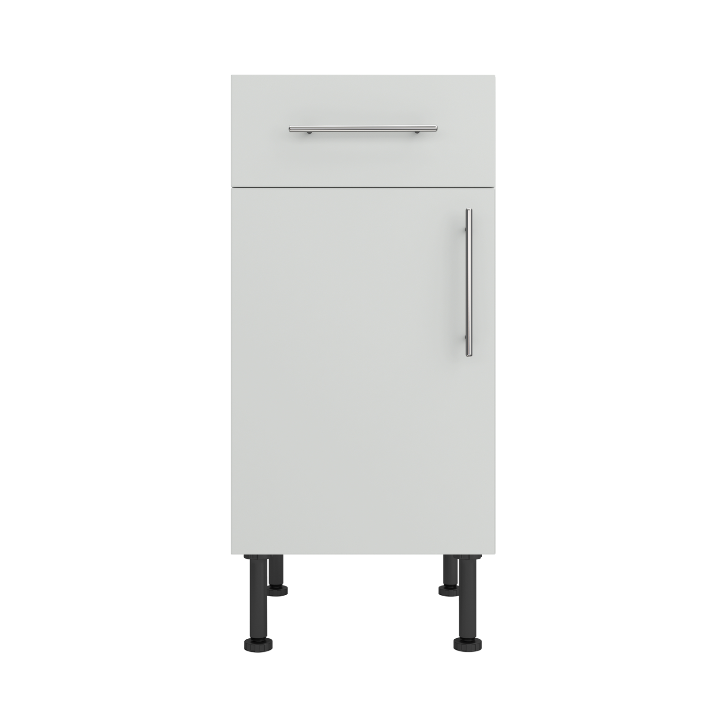 Base Drawerline 400 Assembled Kitchen Unit matt light grey
