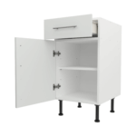 Base Drawerline 450 Assembled Kitchen Unit matt light grey