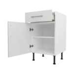 Base Drawerline 500 Assembled Kitchen Unit matt light grey
