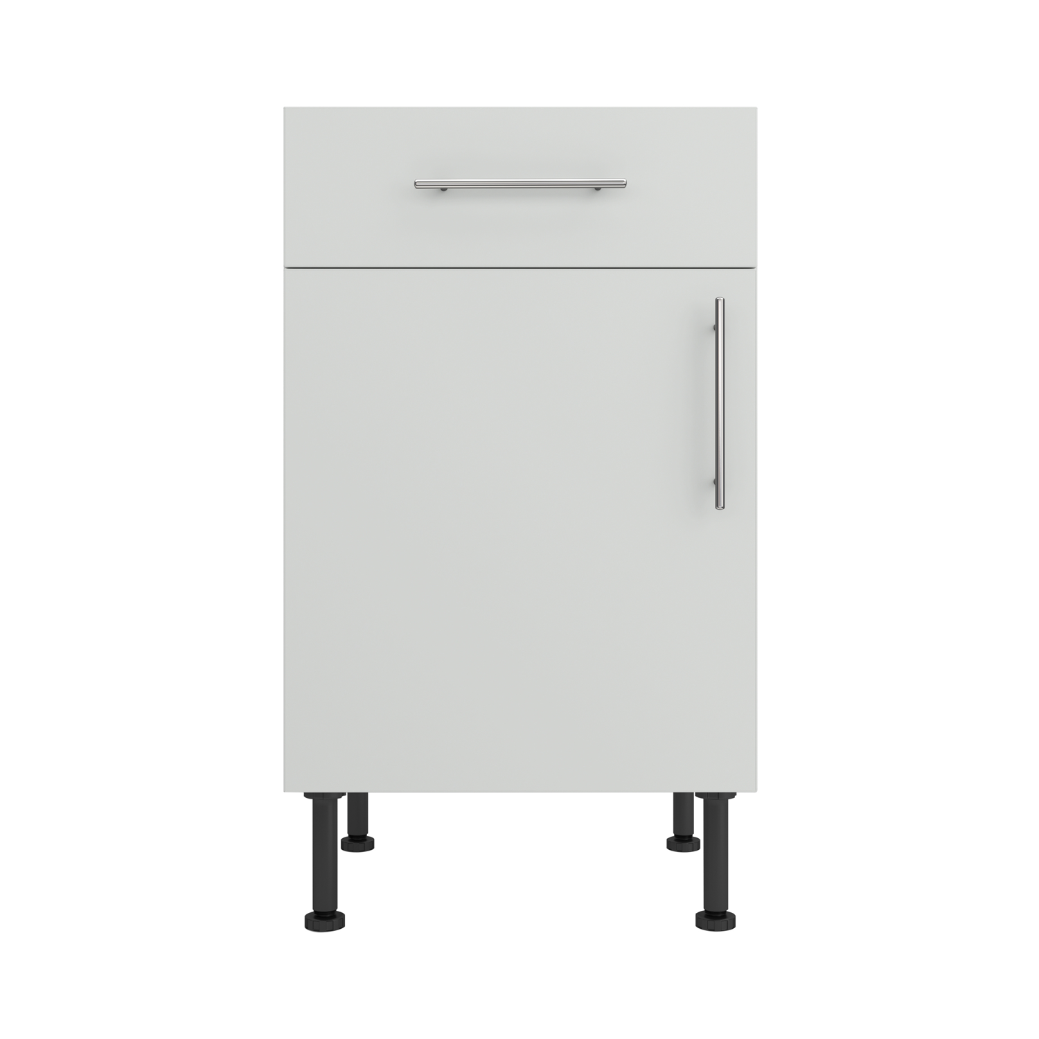 Base Drawerline 500 Assembled Kitchen Unit matt light grey