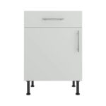 Base Drawerline 600 Assembled Kitchen Unit matt light grey