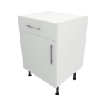 Base Drawerline 600 Assembled Kitchen Unit matt light grey