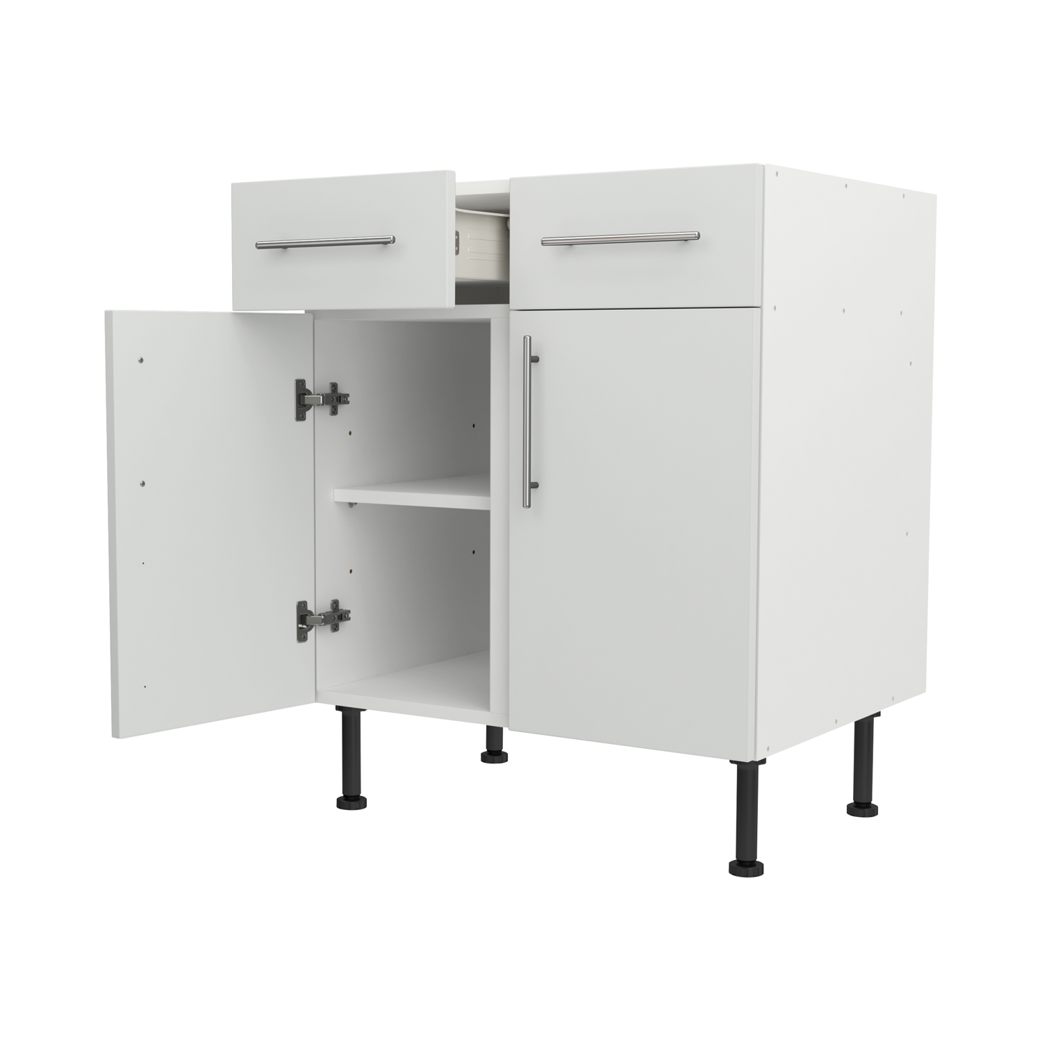 Base Drawerline 700 Assembled Kitchen Unit matt light grey