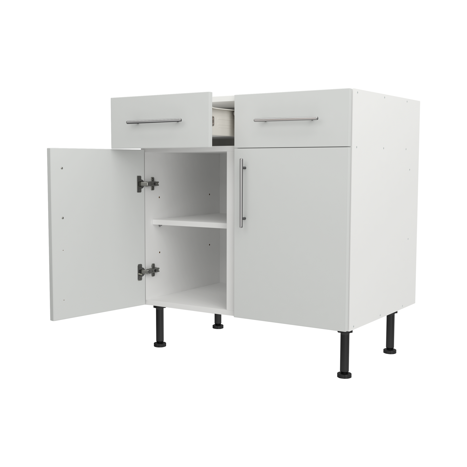 Base Drawerline 800 Assembled Kitchen Unit matt light grey