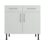 Base Drawerline 900 Assembled Kitchen Unit matt light grey