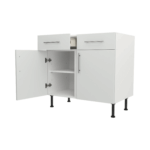 Base Drawerline 900 Assembled Kitchen Unit matt light grey