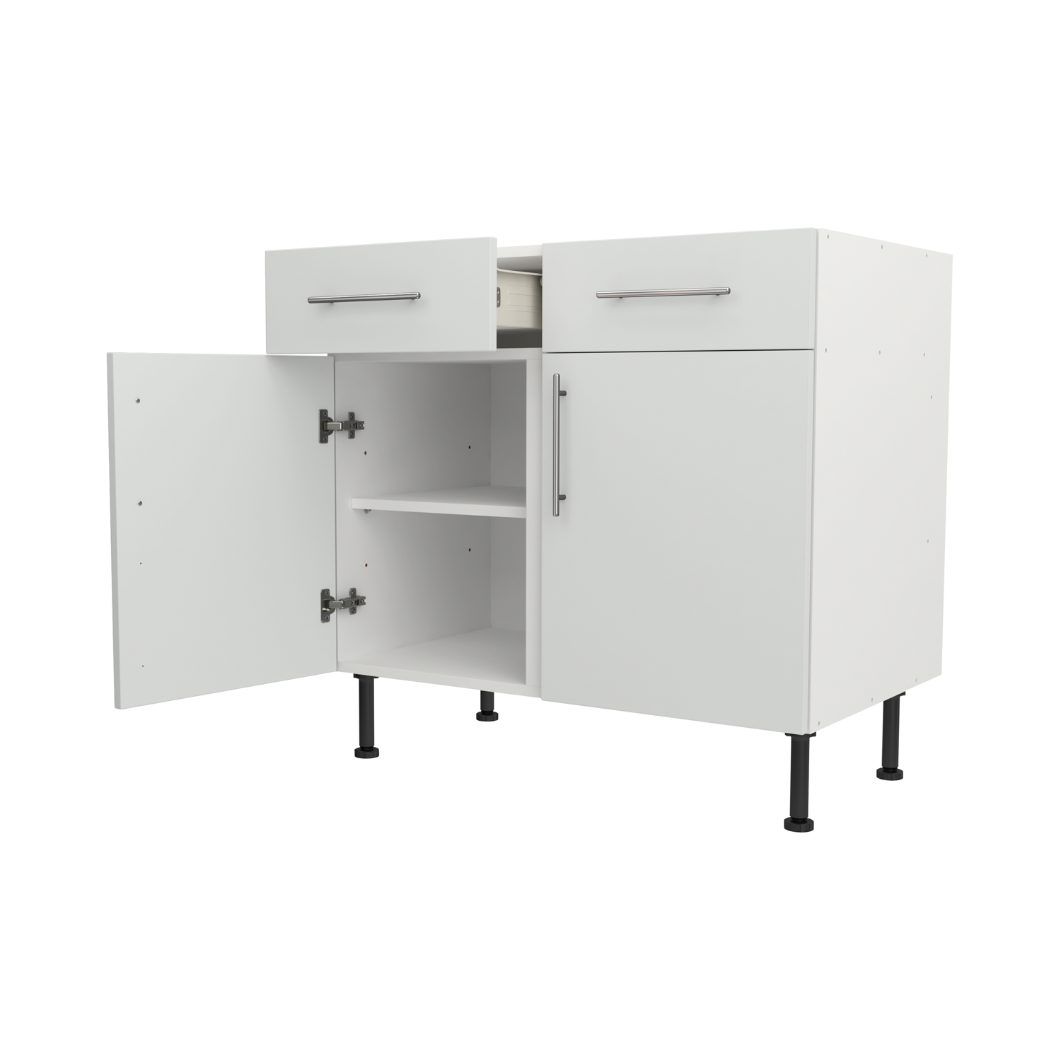 Base Drawerline 900 Assembled Kitchen Unit matt light grey