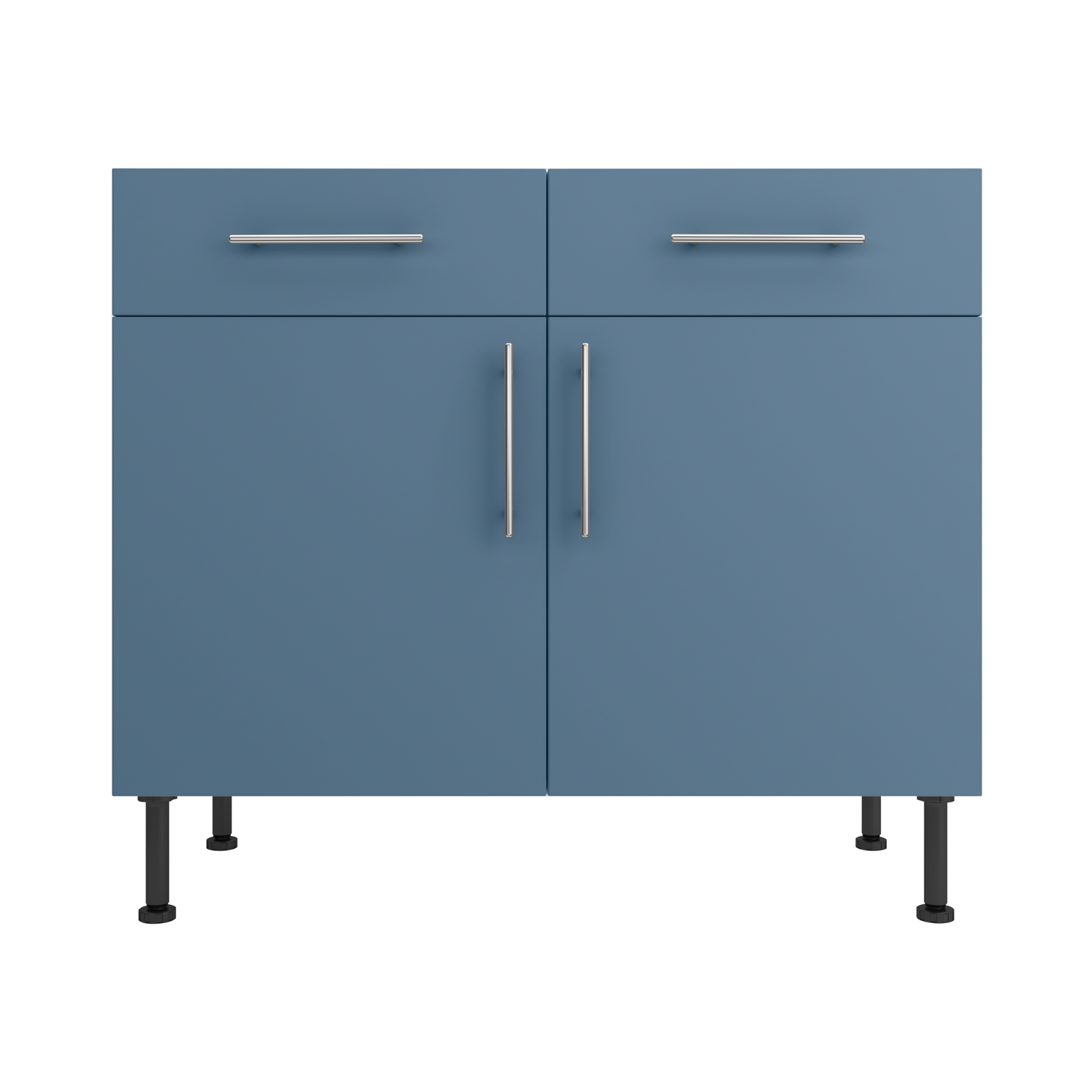Base Drawerline 1000 Assembled Kitchen Unit Matt Misty Blue