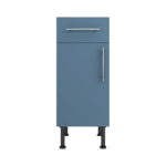 Base Drawerline 350 Assembled Kitchen Unit Matt Misty Blue