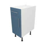 Base Drawerline 350 Assembled Kitchen Unit Matt Misty Blue