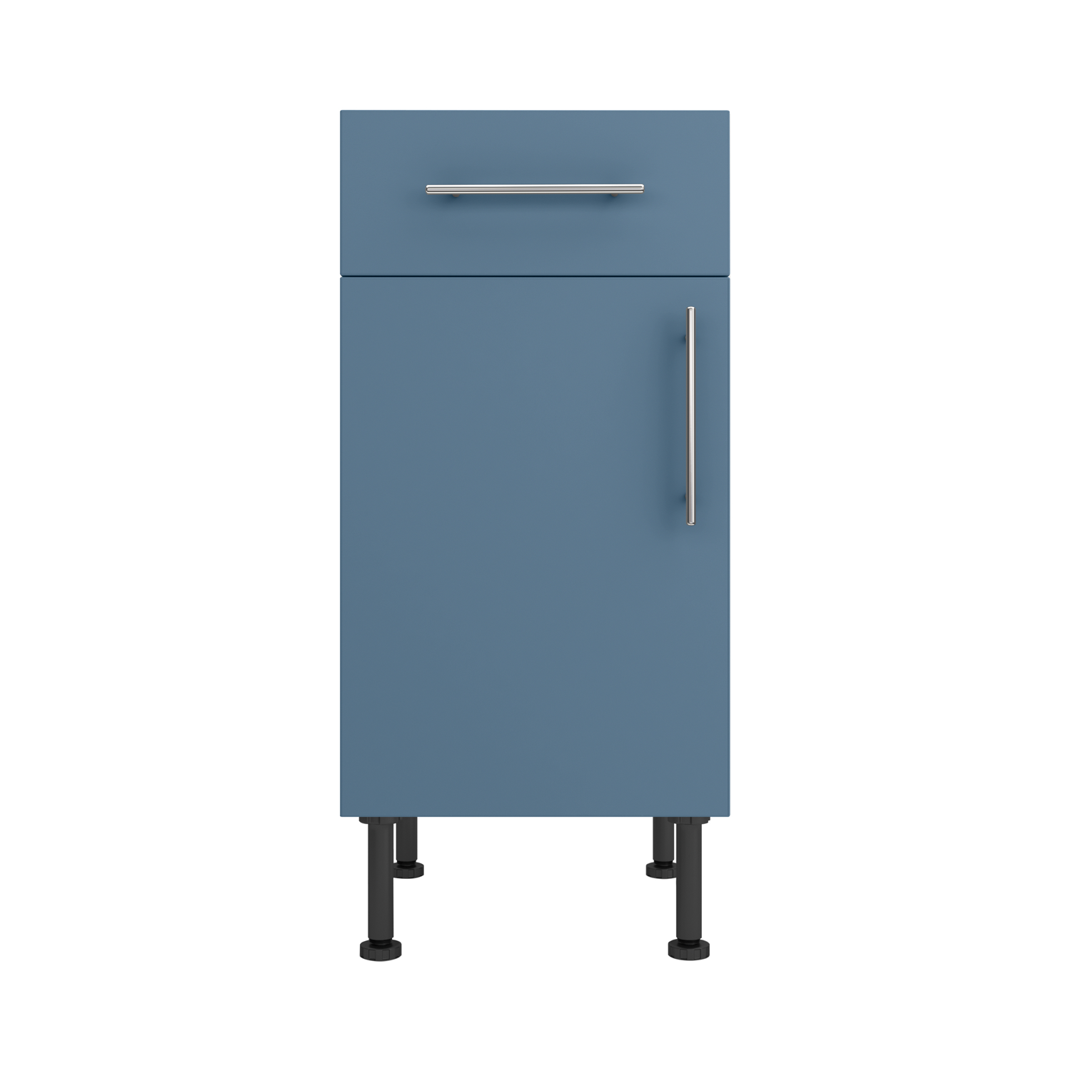Base Drawerline 400 Assembled Kitchen Unit Matt Misty Blue
