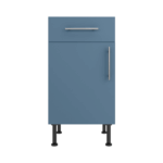 Base Drawerline 450 Assembled Kitchen Unit Matt Misty Blue