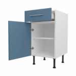 Base Drawerline 450 Assembled Kitchen Unit Matt Misty Blue