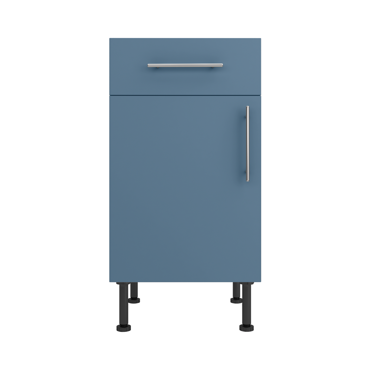 Base Drawerline 450 Assembled Kitchen Unit Matt Misty Blue