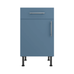 Base Drawerline 500 Assembled Kitchen Unit Matt Misty Blue