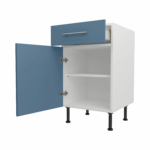Base Drawerline 500 Assembled Kitchen Unit Matt Misty Blue