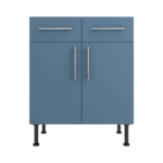 Base Drawerline 700 Assembled Kitchen Unit Matt Misty Blue