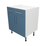 Base Drawerline 700 Assembled Kitchen Unit Matt Misty Blue