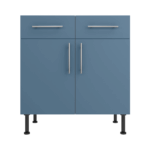Base Drawerline 800 Assembled Kitchen Unit Matt Misty Blue