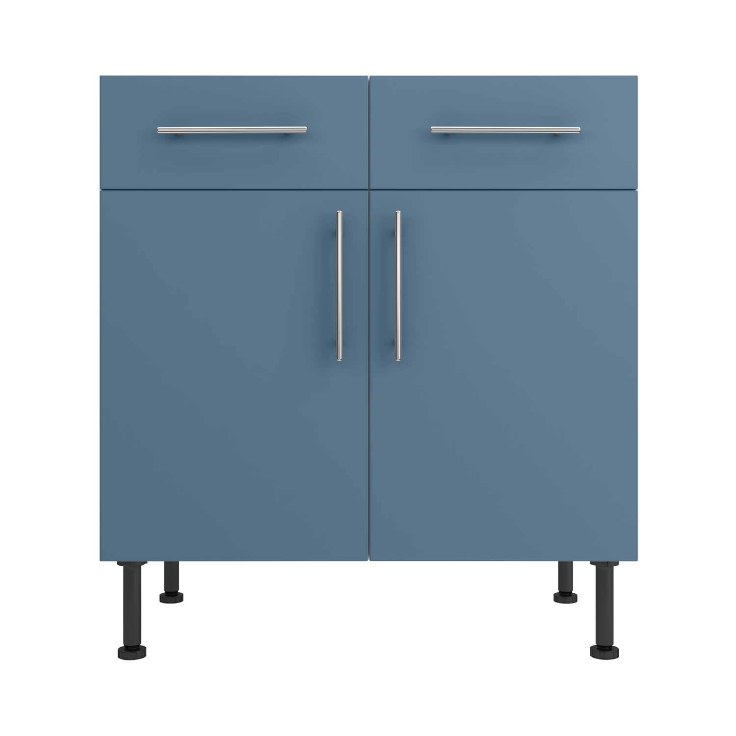 Base Drawerline 800 Assembled Kitchen Unit Matt Misty Blue