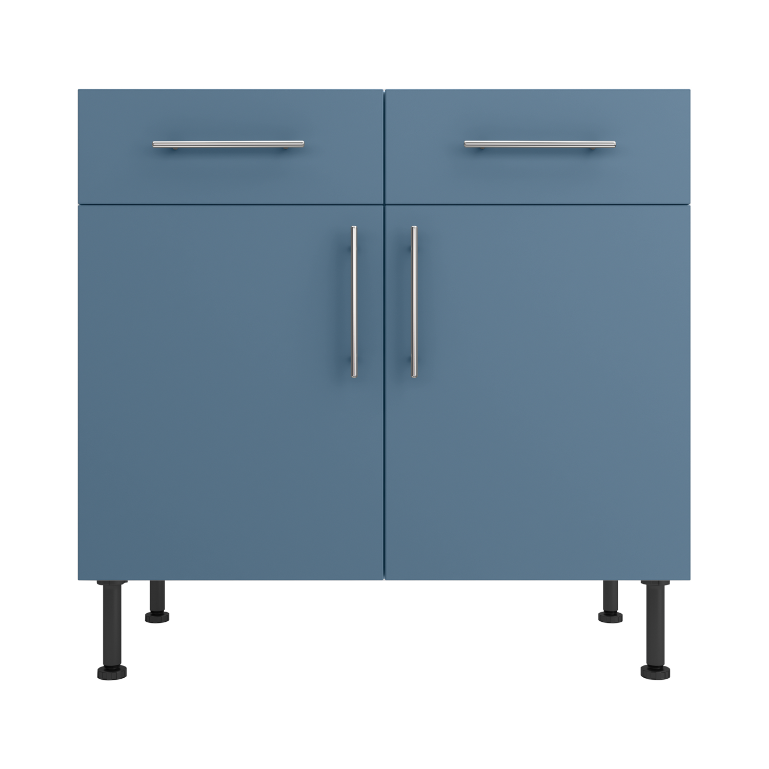 Base Drawerline 900 Assembled Kitchen Unit Matt Misty Blue