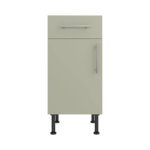 Base Drawerline 400 Assembled Kitchen Unit Matt Sage Green