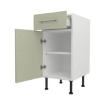 Base Drawerline 400 Assembled Kitchen Unit Matt Sage Green