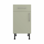 Base Drawerline 450 Assembled Kitchen Unit Matt Sage Green