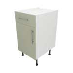 Base Drawerline 450 Assembled Kitchen Unit Matt Sage Green