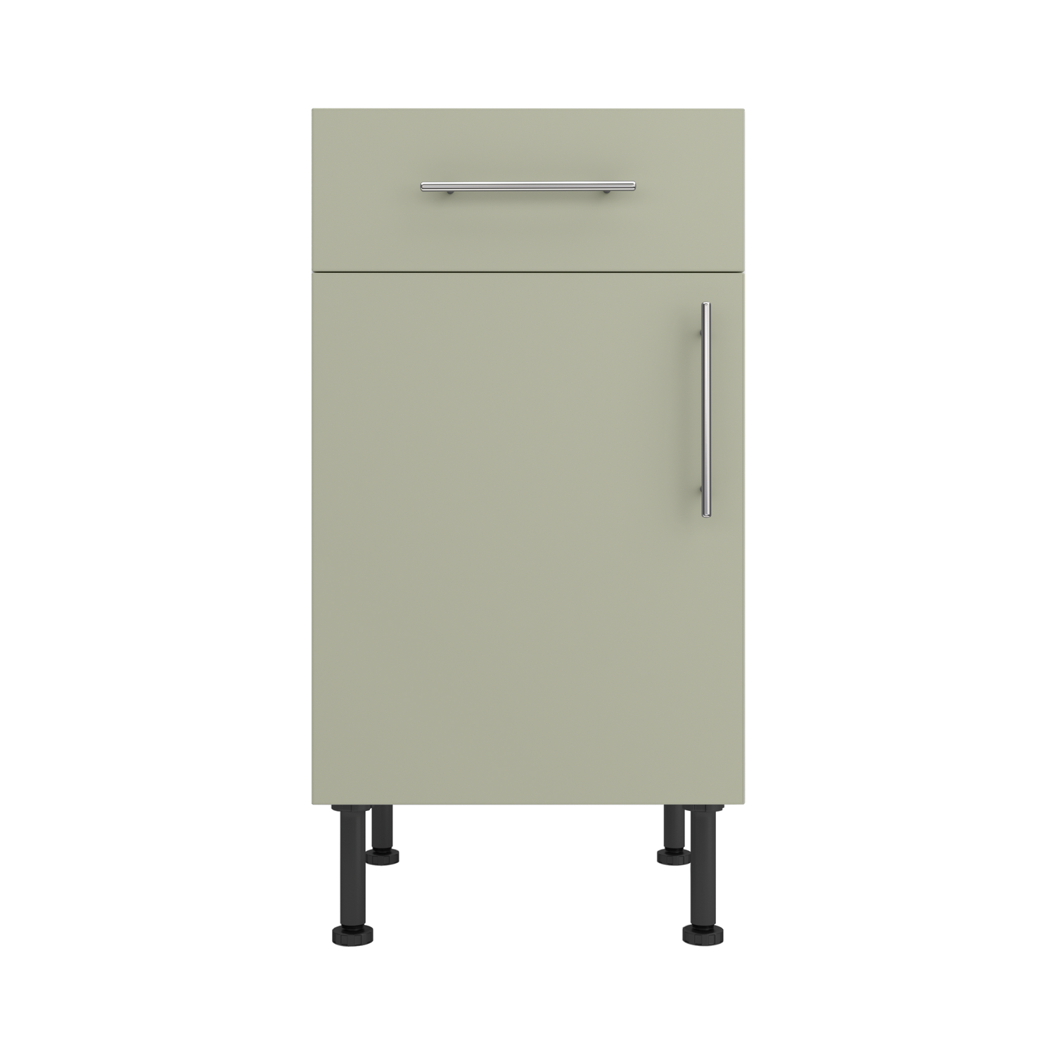 Base Drawerline 450 Assembled Kitchen Unit Matt Sage Green