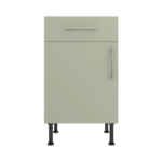 Base Drawerline 500 Assembled Kitchen Unit Matt Sage Green