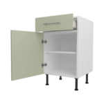 Base Drawerline 500 Assembled Kitchen Unit Matt Sage Green