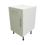 Base Drawerline 500 Assembled Kitchen Unit Matt Sage Green